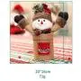 TOYANDONA Weihnachtskaramellbehälter Stoff Geschenkbox Party-Zubehör für Kinder (Zufälliges Muster)