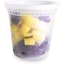 EDI 50 Sets Plastic Food Storage Plastic Containers with Lids (24 OZ)