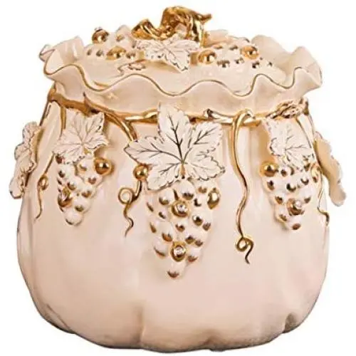 Airtight Large Food Storage Containers with Lids, Ceramic Cereal Containers Canister Jar for Kitchen Pantry Organization Flour Rice Candy Bulk, 5L, 29x28cm Airtight Large Food Storage Containers with Lids, Ceramic Cereal Containers Canister Jar for Kitchen Pantry Organization Flour Rice Candy Bulk, 5L, 29x28cm
