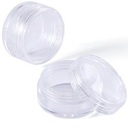 Anladia 3g Gram Jar Sample Cosmetic Containers Plastic Bottle Pot Lotion Cream Tool 100pcs