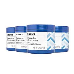 Amazon Brand - Solimo Cleansing Skin Cream with Eucalyptus Oil, 12 Ounce (Pack of 4)
