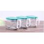 Mini Spice Jars Luxury glass seasoning jar set kitchen supplies