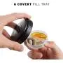 BlenderBottle ProStak Twist n Lock Storage Jars Expansion 2-Pak with Pill Tray, Black BlenderBottle ProStak Twist n Lock Storage Jars Expansion 2-Pak with Pill Tray, Black