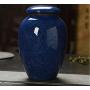Small Concise Ceramic Ice Crack Tea Box Mini Storage Containers Tea Jar Sealed Tea Candy Tea Accessories,Yellow