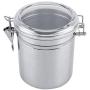 Kitchen Storage Jars - Stainless Steel Coffee Container, Vacuum Sealed Storage Jar, for Sugar, Tea, Bean (Size : L)