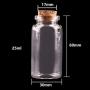 24pcs 10ml 15ml 20ml 25ml 30ml Cute Clear Glass Bottles With Cork Stopper Empty Spice Bottles Jars DIY Crafts Vials,10ml