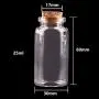 24 Stück 10 ml 15 ml 20 ml 25 ml 30 ml Niedrige Glaskaraffen mit Korkstopfen, leere Gewürzkaraffen, Glasbehälter für DIY-Basteln und Glasflaschen