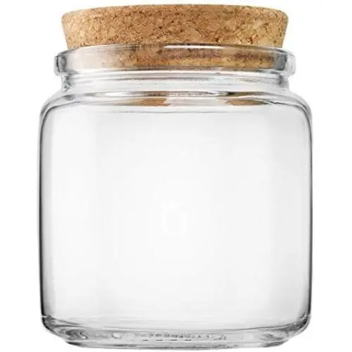 Vase Bormioli Rocco avec bouchon en liège. Vase Bormioli Rocco avec bouchon en liège.
