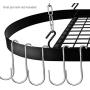 JUSTDOLIFE 20PCS Hanging Hook Heavy Duty Steel S Shaped Hook Kitchen Hanger for Bathroom