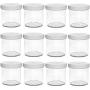 Clear Slime Storage Containers (12 Pack 6 oz) - Plastic Clear Jars & Lids for Slime Kit Creations & Supplies - Airtight Containers & BPA Free - Great for Storing Theraputty