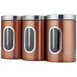 Coffee Canister - 3pcs Stainless Steel Storage Tank Grade Fresh Keeping Sealed Tea Coffee Canisters Box Creatives - Boxes Jars Bottles Jars Boxes Coffee Clear Pill Canister Kettle Stainless Capa