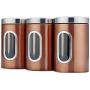 Coffee Canister - 3pcs Stainless Steel Storage Tank Grade Fresh Keeping Sealed Tea Coffee Canisters Box Creatives - Boxes Jars Bottles Jars Boxes Coffee Clear Pill Canister Kettle Stainless Capa