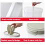 YTF-Plastic (PP) storage tank, kitchen grain storage box, double storage box green