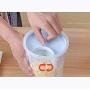 Rice Beans Storage Jar With Seal Cover 4 Lattices Plastic Kitchen Storage Box Refrigerator Food Preservation Container,800Ml Blue