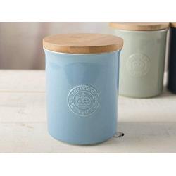 CreativeTops Kew Gardens Richmond Embossed Logo Storage Jar Light, Ceramic, Blue, 23 x 23 x 15 cm