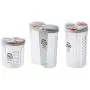 Contenants en plastique pour stockage alimentaire avec couvercles, sans BPA, grands, pour stockage de céréales, pot à biscuits, pour l'organisation de la cuisine, boîtes à sucre, 3 pièces, 1,5L/2,5L Contenants en plastique pour stockage alimentaire avec couvercles, sans BPA, grands, pour stockage de céréales, pot à biscuits, pour l'organisation de la cuisine, boîtes à sucre, 3 pièces, 1,5L/2,5L