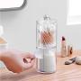Storage Box Acrylic Multifunctional Round Qtip Storage Box Container Cosmetic Makeup Cotton Pad Organizer Jewelry Holder Candy,D