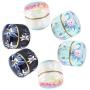 UPKOCH Vintage Candle Tin Jars Metal Candle Tin Candy Storage Containers for DIY Making Candles 6pcs