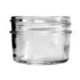 (Set of 12) 4 oz Mason Gläser mit Glatter Oberfläche – Einfach mit Silberfarbenen Sicherheitsknopfverschlüssen Beschriftbar, Regelmausschluss