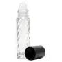 Deux flacons parfum rechargeables, format pochoir/vagues, 1/3oz (10ml). Deux flacons parfum rechargeables, format pochoir/vagues, 1/3oz (10ml).