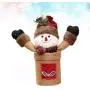 TOYANDONA Weihnachtskaramellbehälter Stoff Geschenkbox Party-Zubehör für Kinder (Zufälliges Muster)