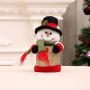 TOPBATHY 2pcs Christmas Candy Jar Food Storage Container Reindeer Snowman Doll Cookie Gift Bottle Jar for Xmas Holiday Party Supplies