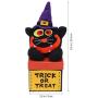 STOBOK Halloween Candy Box Smile Cat Candy Jar Cartoon Candy Holder Trick or Treat Box Cookie Storage Box for Halloween Kids Toddlers Gifts