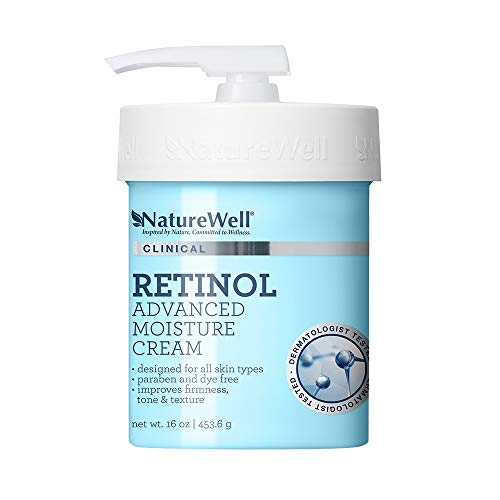 NatureWell Retinol Advanced Moisture Cream for Face & Body, 16 oz. | Clinical | Improves Firmness, Tone & Texture