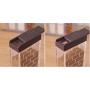 transparent Spice Jar Colorful Lid Seasoning Box 6pcs/set Kitchen Tools Salt Condiment Cruet Storage box Containers,brown
