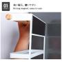 Rack Fridge Organizer Refrigerator Side Storage Rack Paper Towel Holder, Rustproof Spice Jars Rack Kitchen Storage Wrap Rack Organizer Refrigerator Shelf Storage Adjustable Cabinet Door Mount (black)
