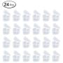 132 24Pcs Heart Shaped Slime Containers Storage Cups Box Leakproof Clear Plastic Lid Deli Sauce Chutney Food Toy Containers