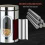 Food Storage Containers Jar 304 Stainless Steel with Lids Airtight Bpa Free Large, Cookie Jar Cereal Coffee Storage Containers Jar for Kitchen Pantry Organization Canister Candy Bulk, 1.5L