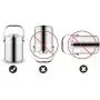 Thermos Food Jar Straight Form Thermos Stainless Food Flask Vacuum Insulated Food Containers (Color : Bowl cover, Size : 1600ml)