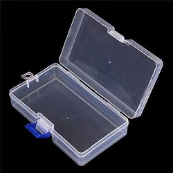 Durable Clear Transparent With Lid Mini Plastic Collection Jewelry Necklace Storage Container Case Box Holder Craft Organizer,as picture