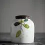 Foylome Set of 4 Hand Drawn Flower Tea Can Kitchen Canister Set with Wood Lids Sugar, Coffee, Flour or Food Storage Jar Foylome Set of 4 Hand Drawn Flower Tea Can Kitchen Canister Set with Wood Lids Sugar, Coffee, Flour or Food Storage Jar