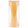 WANGLX ST Food Storage Jar Sealed Jar Heat-Resistant Borosilicate Glass Sealed Cans Dried Fruit Sealed Bottle Wooden Lid Storage Tank