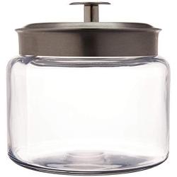 Anchor 77977 Montana Jar with Brushed Aluminum Metal Cover, 64 oz.