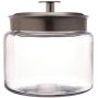 Anchor 77977 Montana Jar with Brushed Aluminum Metal Cover, 64 oz.