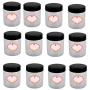 NWFashion 12 Bottle 4OZ Large Clear Empty Plastic Storage Jars Containers …