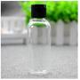 12PCS 50ml 1.7oz Empty Refillable Plastic Flip Cap Makeup Emollient Jar Pot Bottles Vial Case Container For Cosmetic Water Body Soap Shower Gel Sample Cream Emulsion Lotion Travel