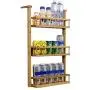 Étagère Suspendue pour Réfrigérateur, Rangement Pots à Épices 3 Couches, Étagère Fixée au Mur pour Placard Cuisine par Mostbest Étagère Suspendue pour Réfrigérateur, Rangement Pots à Épices 3 Couches, Étagère Fixée au Mur pour Placard Cuisine par Mostbest