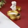 31pcs 1oz/30ml Gold Aluminum Tin Jar with Screw Lid and Blank Labels 31pcs 1oz/30ml Gold Aluminum Tin Jar with Screw Lid and Blank Labels