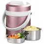 ZL-CHUFANG Edelstahl Lunchbox, wasserdicht, tragbar, Bento Box, isolierte Speicherthermosenbehälter, Lebensmittelbehälter für Schule, Picknick, Büro, draußen. Genießen Sie ein heißes Mittagessen unterwegs.