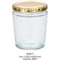 Mason Jars Canning Glass Jars Glass Smoothies Jars with Lids for Drinking and Storage Reusable Container for Juice Milk Bulk Food Coffee Round Glass Jars (Color : Style 1)