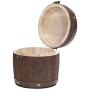 NszzJixo9 Wood Coffee Bean Container - Fresh Coffee Bean Airtight Container Wooden For Coffee Beans Grounds, Storage Jar with Airtight Seal Bamboo Lid