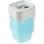 keeeper Freeze Food Box Mia Polar 0,09L Rectangle 6 Pieces in Blue, Polypropylene 6.5 x 6.5 x 4 cm