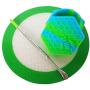 SZBS A Set Silicone Round Mat 26ml Container Hexagon Honeycomb Container Wax Oil Container Concentrate Storage Container Wax Silicone Jar With a Metal Rod (Random color, 10)