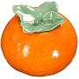 KUKI Cute Orange Shape Ceramic Portable Travel Tea Seal Canister Jar Storage/Tea Containers/Tea Pot/Tea Candy/Coffee Bean Storage/Business Wedding Gifts (one pcs)