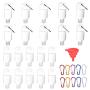 20 PCS Travel Bottles with Key Chain Holder and Funnel Reusable Leak Proof Empty Refillable Bottles Portable Squeeze Containers for Shampoo, Lotion and Liquid (50ml/2 oz)