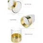 wuchenmin 3-Piece Glass Canisters Sets，Food Storage Jar with Silicone Seal High Borosilicate Glass Glass Jars Vacuum for Serving Tea, Coffee.